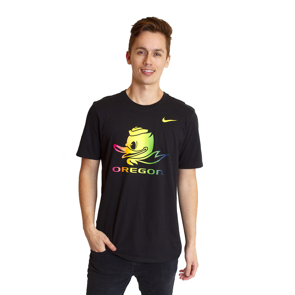 Black Nike Rainbow Duck Be True 18 Tee